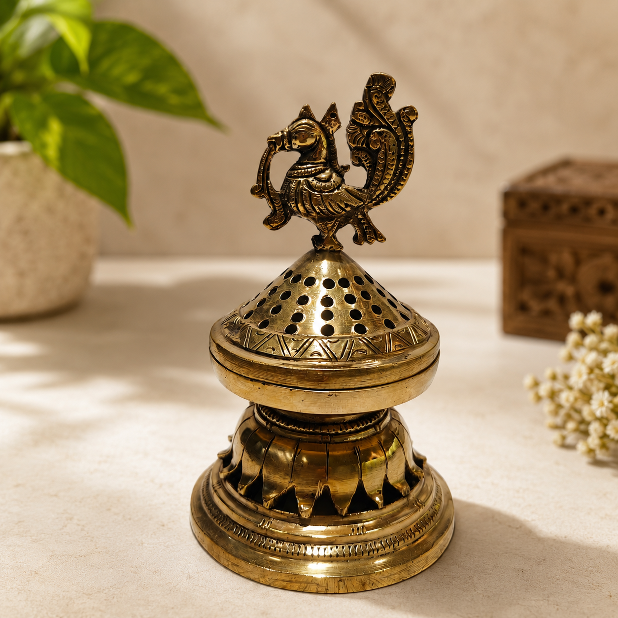 Brass Dhoop Burner – Incense Holder