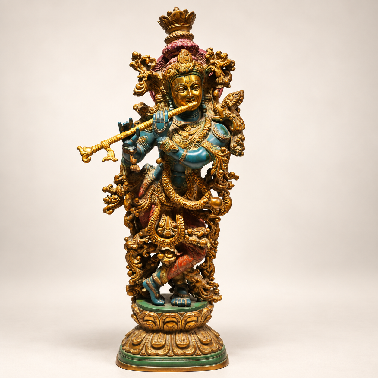 Brass Krishna Idol