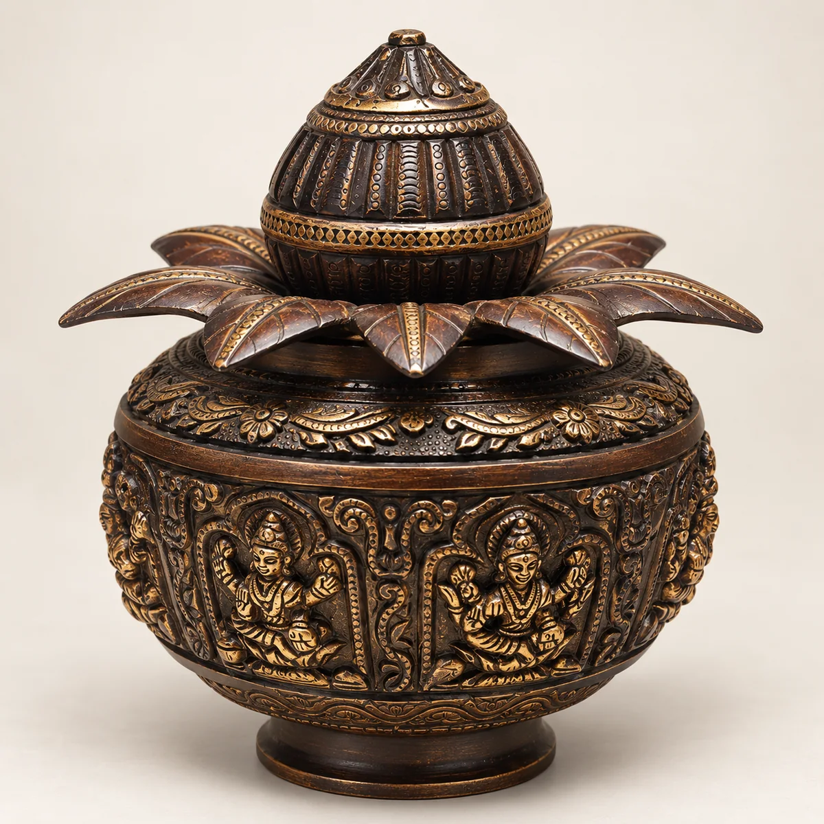 Brass Ashtalakshmi Kalash