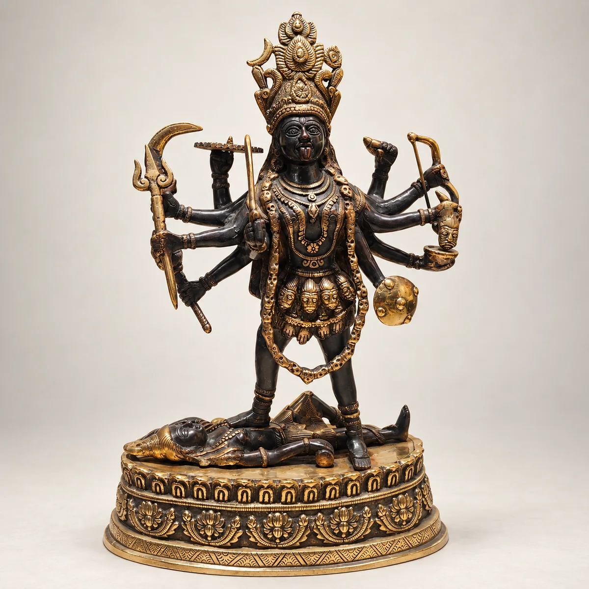 Brass Kali Idol – Mahakali Statue