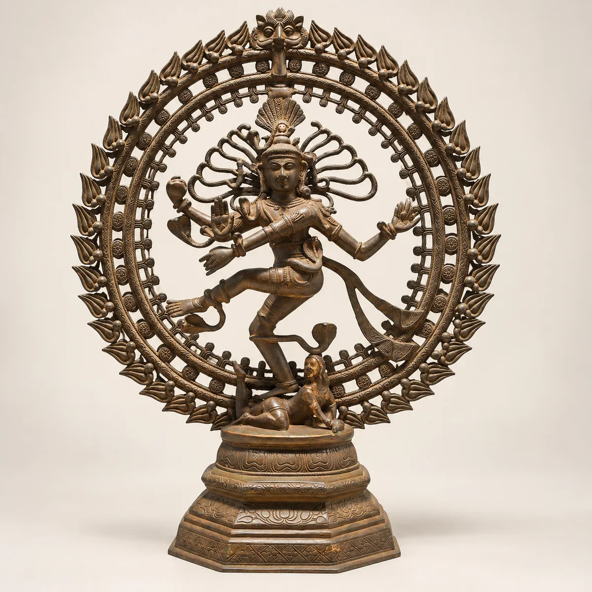 Brass Nataraja Idol – 17 Inch Dancing Shiva