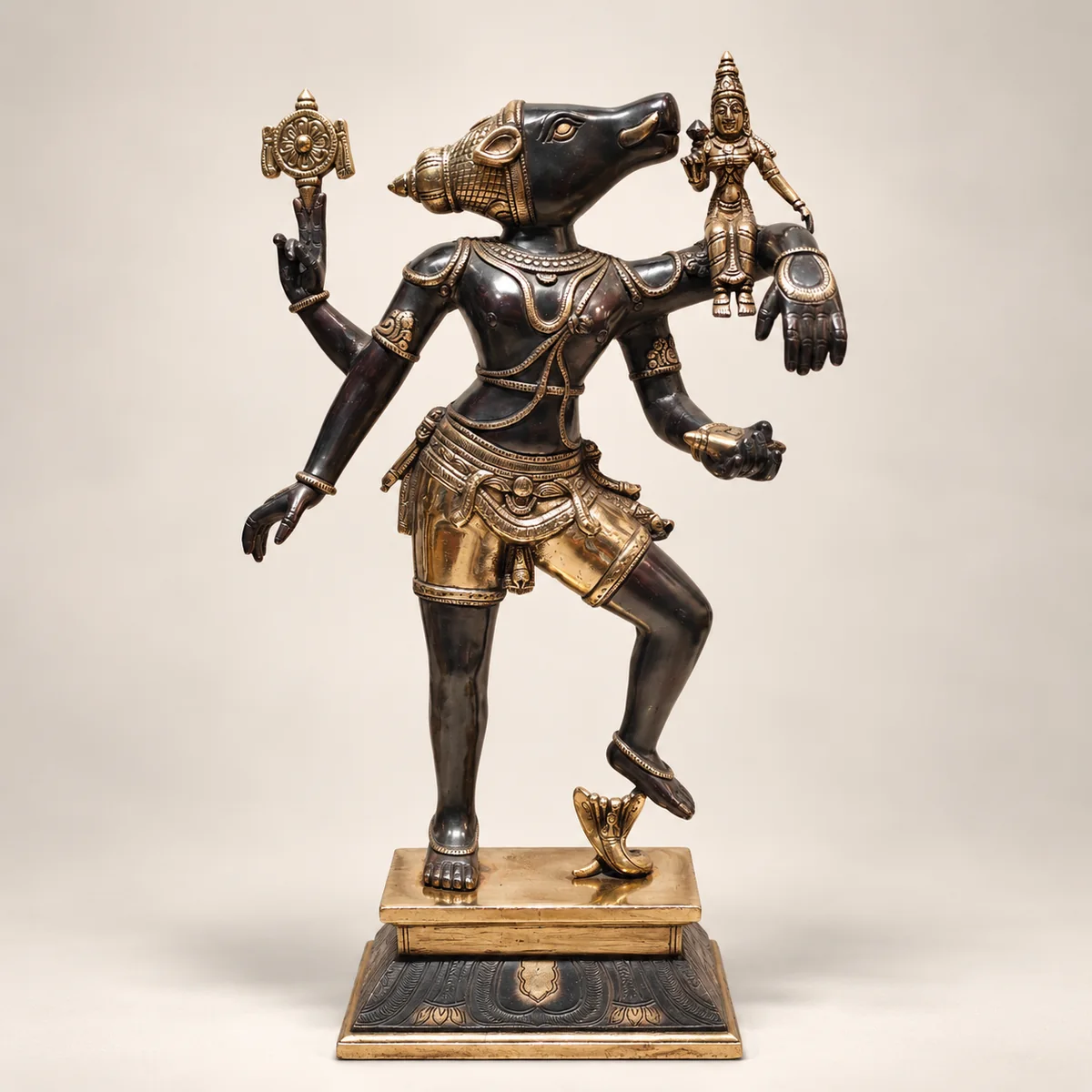 Brass Varahi Lakshmi Idol – 24 Inch