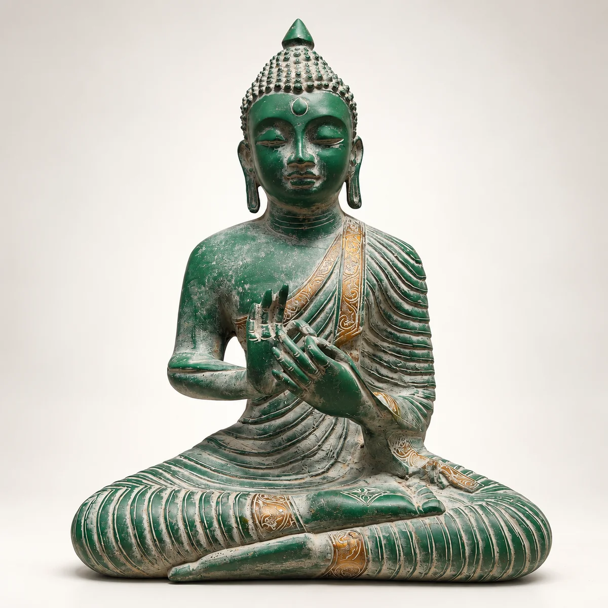 Brass Sitting Buddha Statue – Meditating Buddha